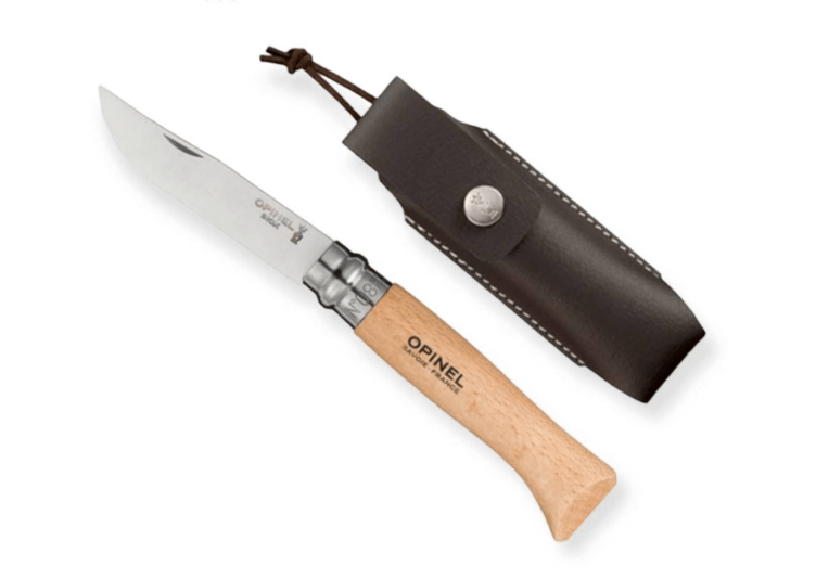 มีด OPINEL รุ่น NO.08 STAINLESS STEEL + SHEATH SET (1089)_0